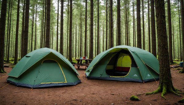 Camping sous la tente dans la forêt landaise : retour aux sources