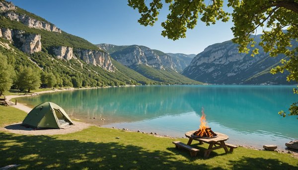Camping au bord du lac de sainte‑croix et gorges du verdon